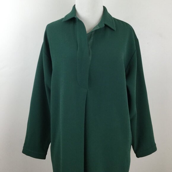 Madewell Forest Green Dress m - Picture 4 of 10